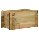 vidaXL Kertemelt Zöldségágy Zöld 80 x 80 x 32 cm Tömör Fenyőfa