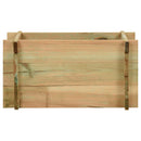 vidaXL Kertemelt Zöldségágy Zöld 80 x 80 x 32 cm Tömör Fenyőfa