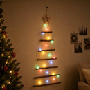 vidaXL Akasztható karácsonyfa 90 cm 30 LED Többszínű