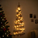 vidaXL Függő karácsonyfa gömbökkel 120 cm 50 LED Meleg fehér