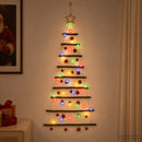 vidaXL Függő karácsonyfa gömbökkel 120 cm 50 LED Többszínű