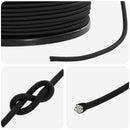 vidaXL Bungee Kötél 4 mm Fekete PP és gumi