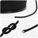 vidaXL Bungee Kötél 6 mm Fekete PP és gumi