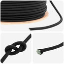 vidaXL Bungee Kötél 8 mm Fekete PP és gumi