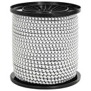 vidaXL Bungee Kötél 4 mm Fekete és Fehér PP és gumi