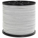 vidaXL Bungee Kötél 6 mm Fekete és Fehér PP és gumi