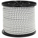 vidaXL Bungee Kötél 8 mm Fekete és Fehér PP és gumi