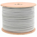 vidaXL Bungee Kötél 10 mm Fekete és Fehér PP és gumi
