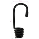vidaXL Bungee Kötél Horgokkal 4 mm Fekete PP és gumi