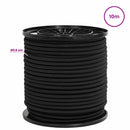 vidaXL Bungee Kötél Horgokkal 6 mm Fekete PP és gumi