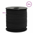 vidaXL Bungee Kötél Horgokkal 6 mm Fekete PP és gumi