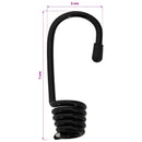 vidaXL Bungee Kötél Horgokkal 6 mm Fekete PP és gumi