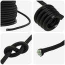 vidaXL Bungee Kötél Horgokkal 10 mm Fekete PP és gumi