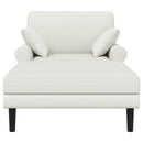 vidaXL Sezlon Fehér Műbőr