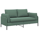 vidaXL Kétüléses Kanapé Tengeri Zöld 188 x 81 x 89 cm Bársony
