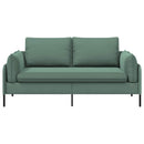 vidaXL Kétüléses Kanapé Tengeri Zöld 188 x 81 x 89 cm Bársony