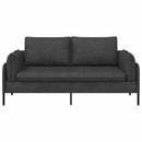 vidaXL Kétüléses Kanapé Fekete 188 x 81 x 89 cm Műbőr