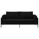 vidaXL 3-Fős kanapé Fekete 222 x 81 x 89 cm Szövet