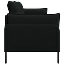 vidaXL 3-Fős kanapé Fekete 222 x 81 x 89 cm Szövet