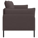 vidaXL 3-Fős kanapé Sötét Barna 222 x 81 x 89 cm Szövet