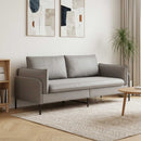 vidaXL 3-Fős kanapé Világosszürke 222 x 81 x 89 cm Bársony