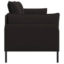 vidaXL 3-Fős kanapé Fekete 222 x 81 x 89 cm Bársony