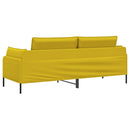 vidaXL 3-Fős kanapé 3-személyes Sárga 222 x 81 x 89 cm Bársony