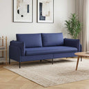 vidaXL 3-Fős kanapé Rendőrségi kék 222 x 81 x 89 cm Bársony