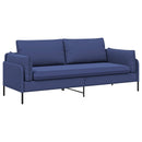 vidaXL 3-Fős kanapé Rendőrségi kék 222 x 81 x 89 cm Bársony