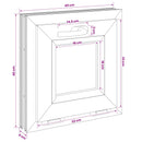 vidaXL Dönthető pinceablak RISOR 40 x 40 cm PVC és átlátszó síküveg