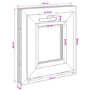 vidaXL Dönthető pinceablak RISOR 40 x 45 cm PVC és átlátszó síküveg