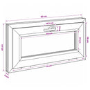 vidaXL Dönthető pinceablak RISOR 80 x 45 cm PVC és átlátszó síküveg