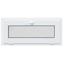 vidaXL Dönthető pinceablak RISOR 95 x 45 cm PVC és átlátszó síküveg