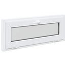 vidaXL Dönthető pinceablak RISOR 110 x 45 cm PVC és átlátszó síküveg