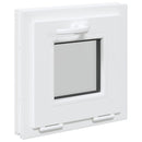 vidaXL Dönthető pinceablak RISOR 40 x 40 cm PVC és átlátszó síküveg