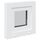 vidaXL Dönthető pinceablak RISOR 40 x 40 cm PVC és átlátszó síküveg