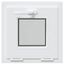 vidaXL Dönthető pinceablak RISOR 40 x 40 cm PVC és átlátszó síküveg