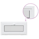 vidaXL Dönthető pinceablak RISOR 75 x 40 cm PVC és átlátszó síküveg