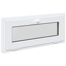 vidaXL Dönthető pinceablak RISOR 95 x 40 cm PVC és átlátszó síküveg