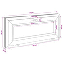 vidaXL Dönthető pinceablak RISOR 95 x 40 cm PVC és átlátszó síküveg