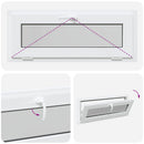 vidaXL Dönthető pinceablak RISOR 105 x 40 cm PVC és átlátszó síküveg