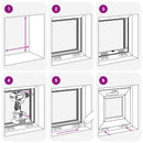 vidaXL Dönthető pinceablak RISOR 50 x 45 cm PVC és átlátszó síküveg