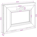 vidaXL Dönthető pinceablak RISOR 55 x 45 cm PVC és átlátszó síküveg