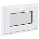 vidaXL Dönthető pinceablak RISOR 60 x 45 cm PVC és átlátszó síküveg