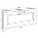 vidaXL Dönthető pinceablak RISOR 90 x 45 cm PVC és átlátszó síküveg