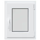 vidaXL Pinceablak RISOR 50 x 55 cm PVC és Üveg