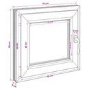 vidaXL Pinceablak RISOR 55 x 50 cm PVC és Üveg