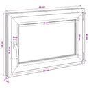 vidaXL Pinceablak RISOR 95 x 50 cm PVC és Üveg