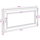 vidaXL Pinceablak RISOR 120 x 50 cm PVC és Üveg