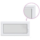 vidaXL Pinceablak RISOR 120 x 50 cm PVC és Üveg